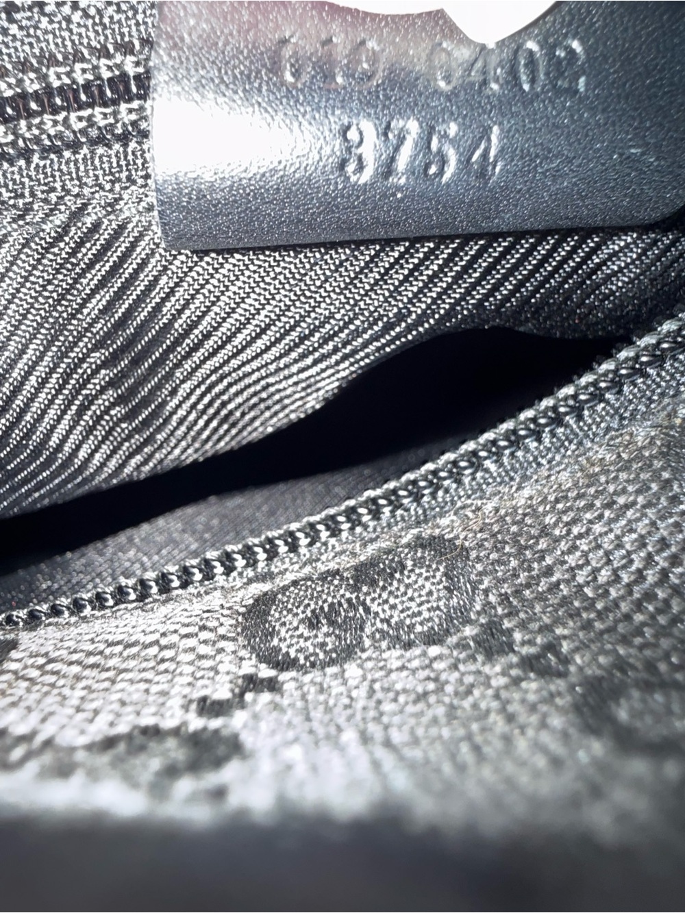 Gucci Black Monogrammed Tote with Front Zip Pocket - Picture 11 of 12
